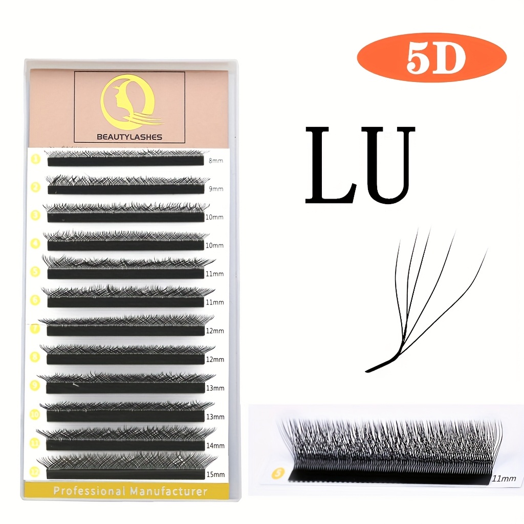 5d L 0.07 Eyelash Extension Prefabricated Scalloped Eyelash Style Makeup Lash Extensions