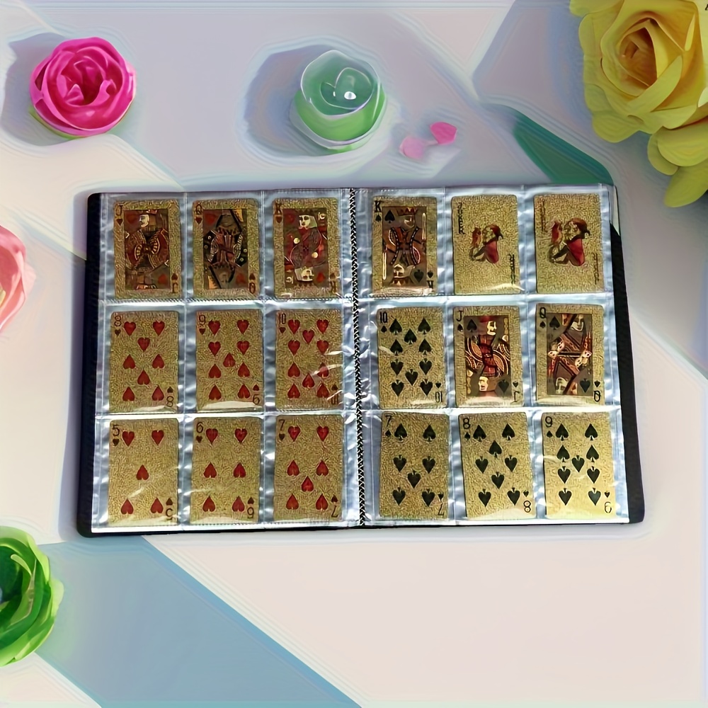 TEMU Classeur de cartes à collectionner à 216 pochettes - Album de rangement durable à 9 pochettes, parfait pour TCG, de jeux et de sport, de cartes