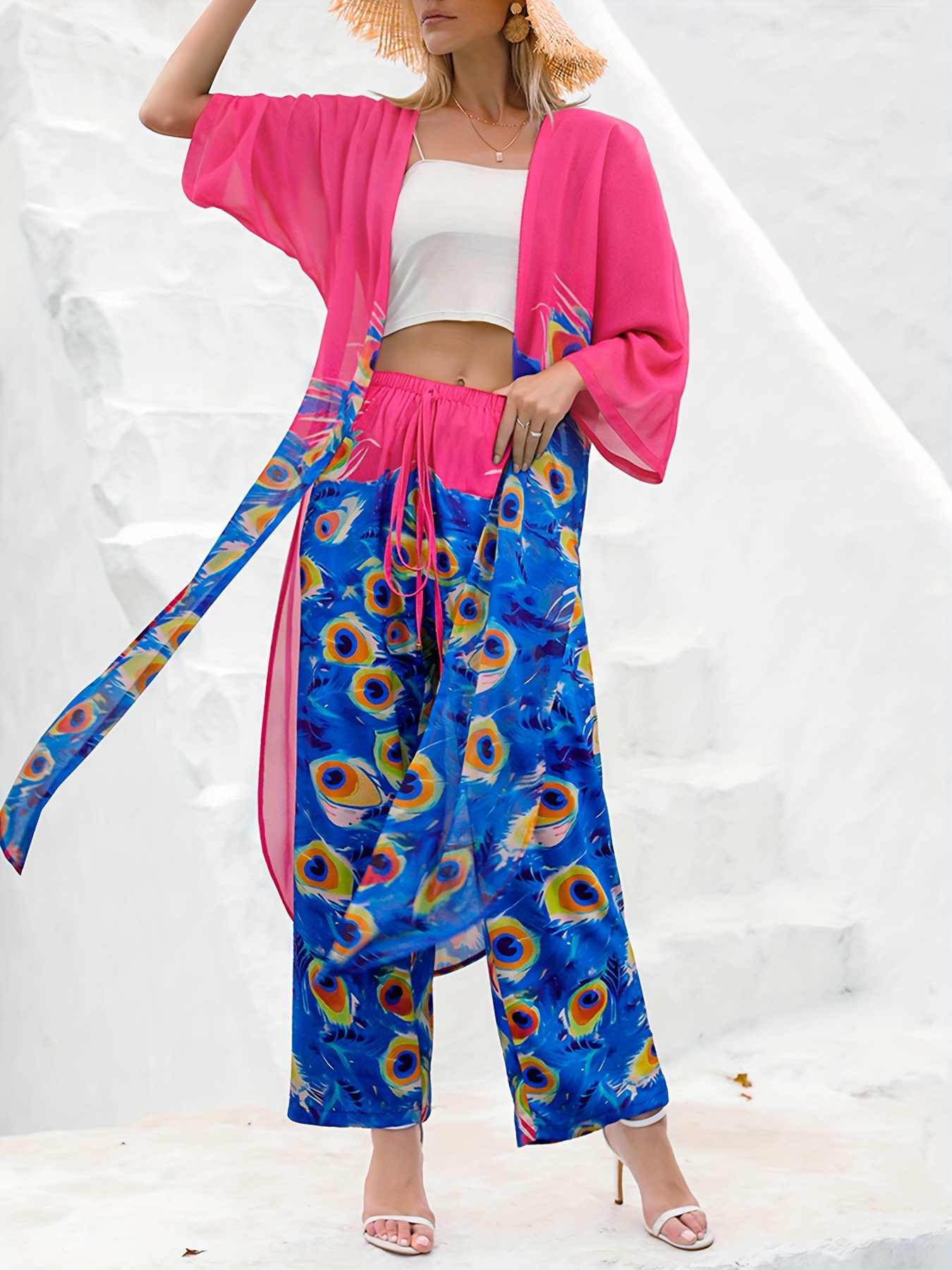 conjunto ropa deportiva casual mujer pantalones estampado Temu