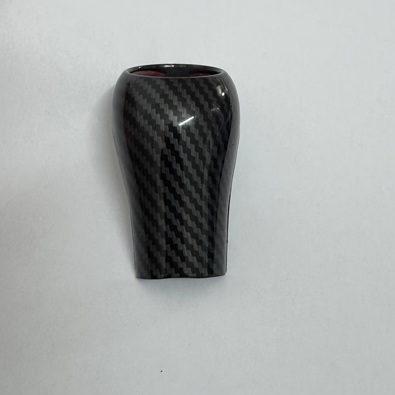 TEMU Suitable For Mercedes-benz Old Cls W204 W212 Carbon Fiber Knob Protector Carbon Fiber Texture Shifter Cover Modification Interior Additions Car