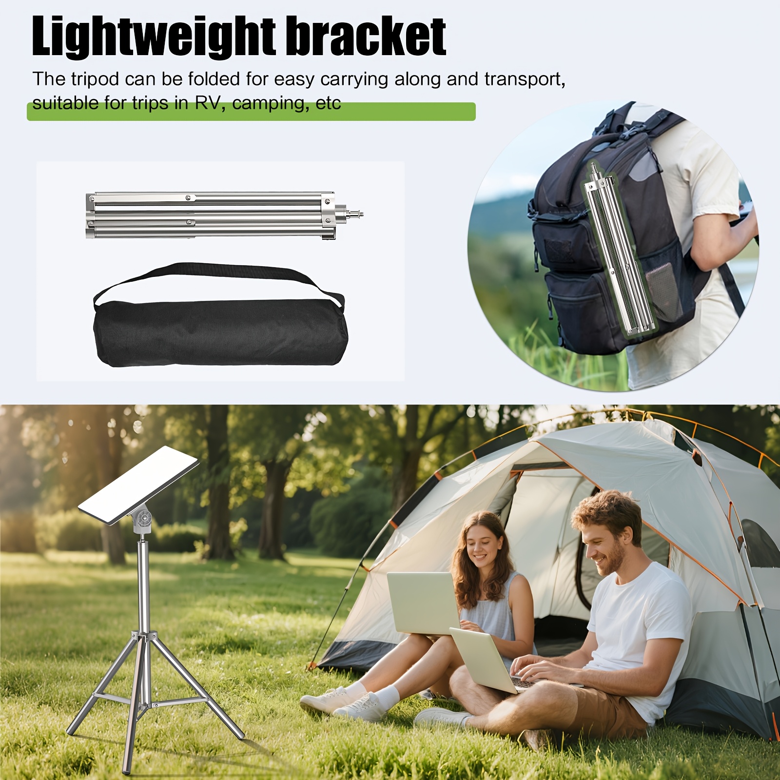 Support Trépied Starlink Mini avec Adaptateur Vis 1/4", Pied Télescopique Réglable en Hauteur & Tête Balle Inclinable à 360° – Image 5