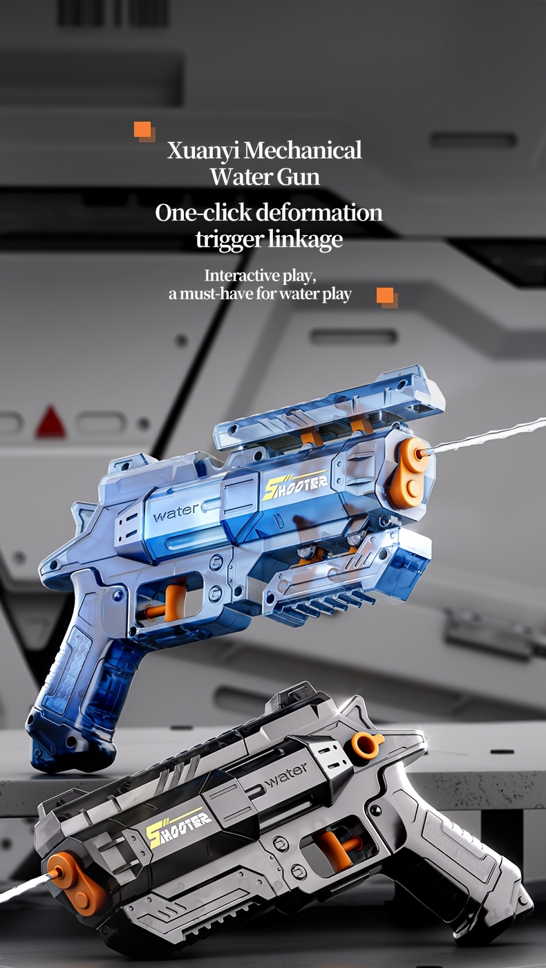 transformable transparent water gun toy for   for       or outdoor fun a great gift for boys and girls details 0