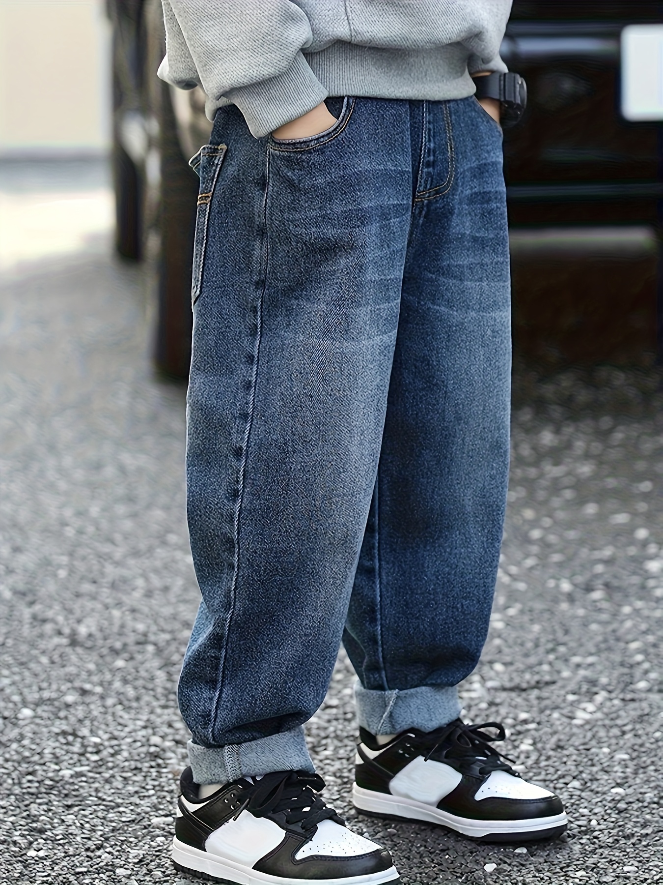 boys denim jeans childrens spring autumn long pants new style pants 2025 fall collection   for middle and older kids