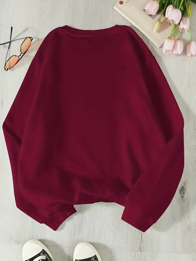 sweat-shirt van starry night pour femme - pull-over à manches longues, haut maroon pour l automne/hiver, les tenues quotidiennes et formelles - cadeau pour les amateurs , mode automne, col rond , coupe confortable, alternative à la hoodie , créatifs, vêtements d hiver, design tendance, matériau confortable, hoodie imprimé, amateurs de mode, décoration intérieure et tenues quotidiennes s, tenues automne/hiver, vêtements Détails du produit 11