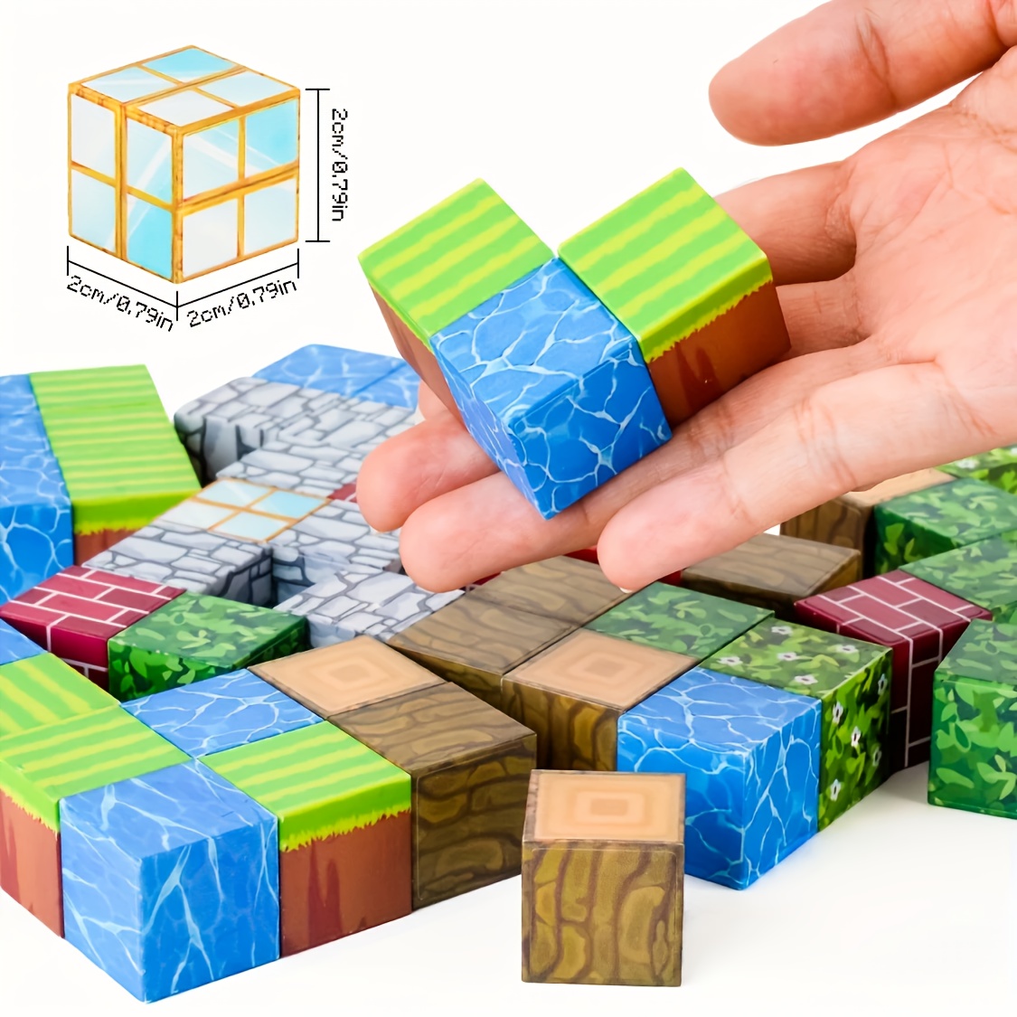 Magnetic Building Blocks Set for Future City Construction