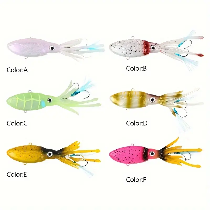 bioluminous fishing lure Artificial Shrimp Lures featuring a perfectly calibrated flash frequency to attract fish effectively hand tied bioluminescent octopus soft