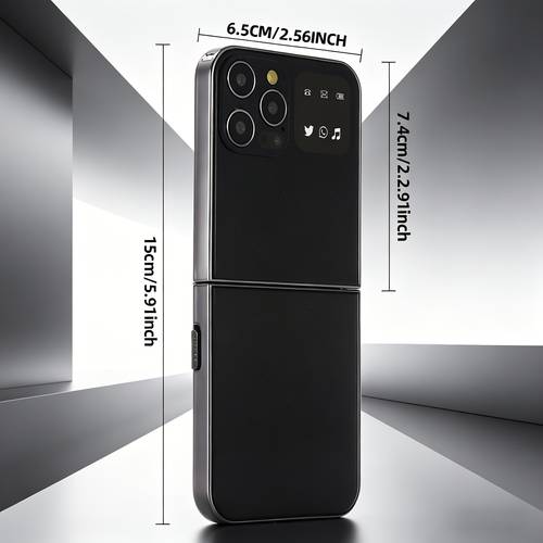 2 foldable phone switch design 3 5mm audio jack long lasting battery built in flashlight multi language function practical foldable feature phone for seniors office staff premium daily backup mobile phone