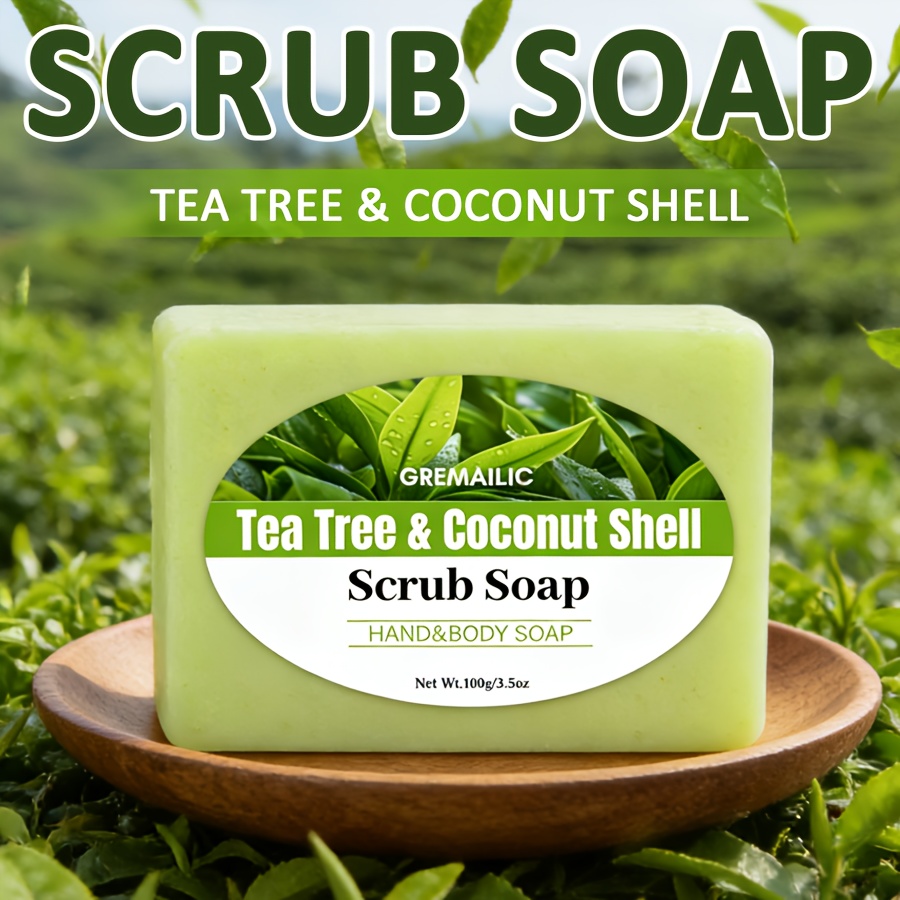 3pcs Tea Tree Oil & Coconut Extract Soap Bars