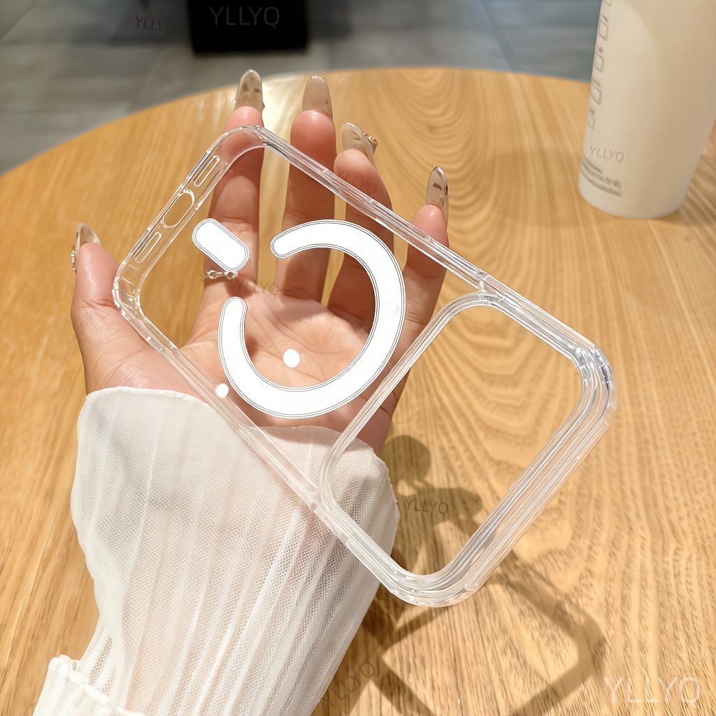 Phone Case: Transparent Magnetic Acrylic Case Compatible With Iphone 17 Pro/17 Pro Max/17 Air/17 Scratch- Wireless Charge Back Cover,minimalist Phone Case