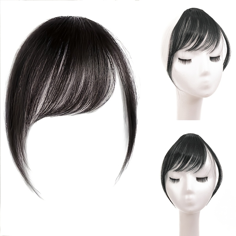 TEMU Side- Bangs Hairpiece Natural-looking Forehead Coverage Seamless Wear Hides Receding Hairline And Gray Hair Suitable For All Women For Daily