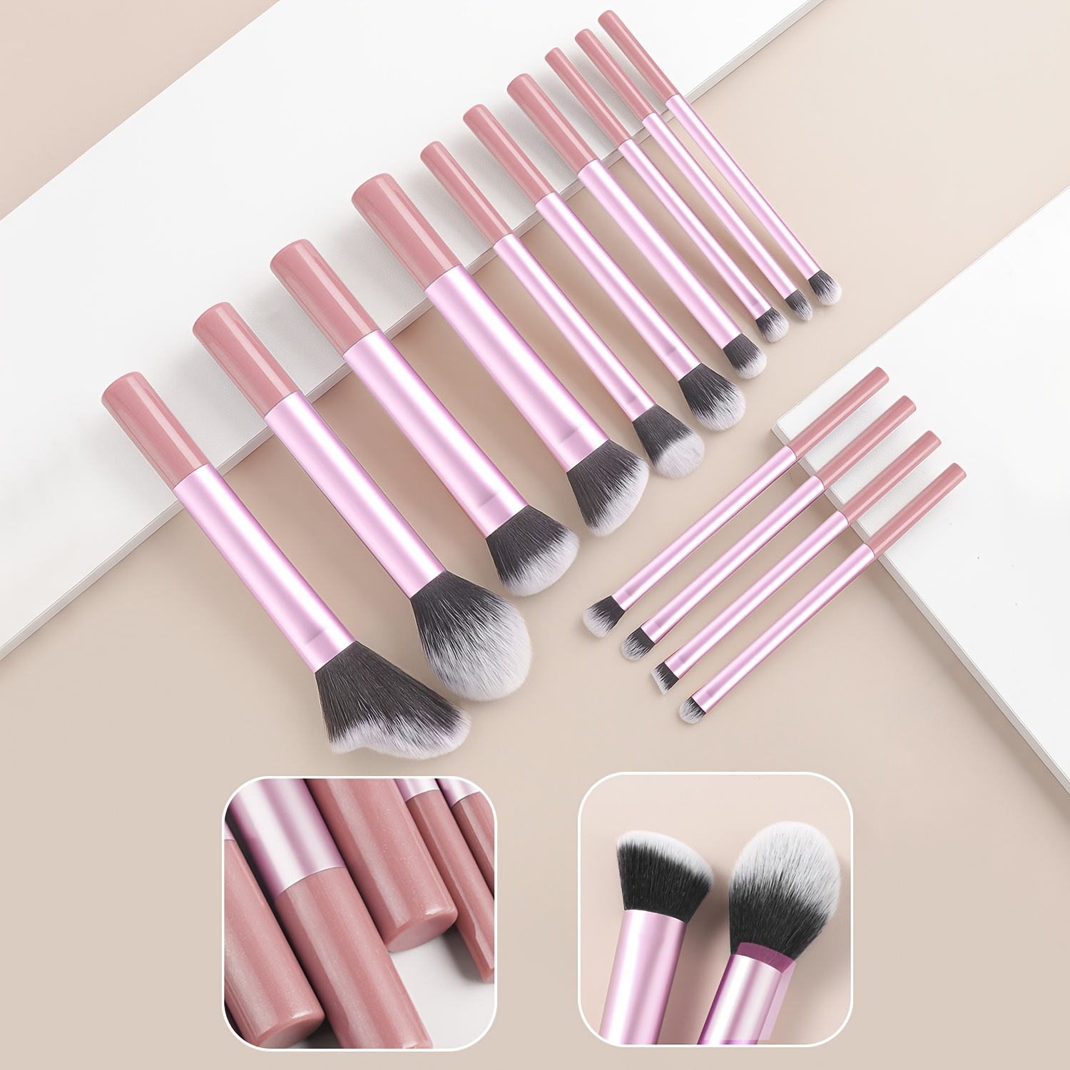 Maquillaje Profesional Formas De Brochas Para Maquillaje Juego 14 Brochas  Maquillaje Profesional Cerdas Nailon Temu Guatemala