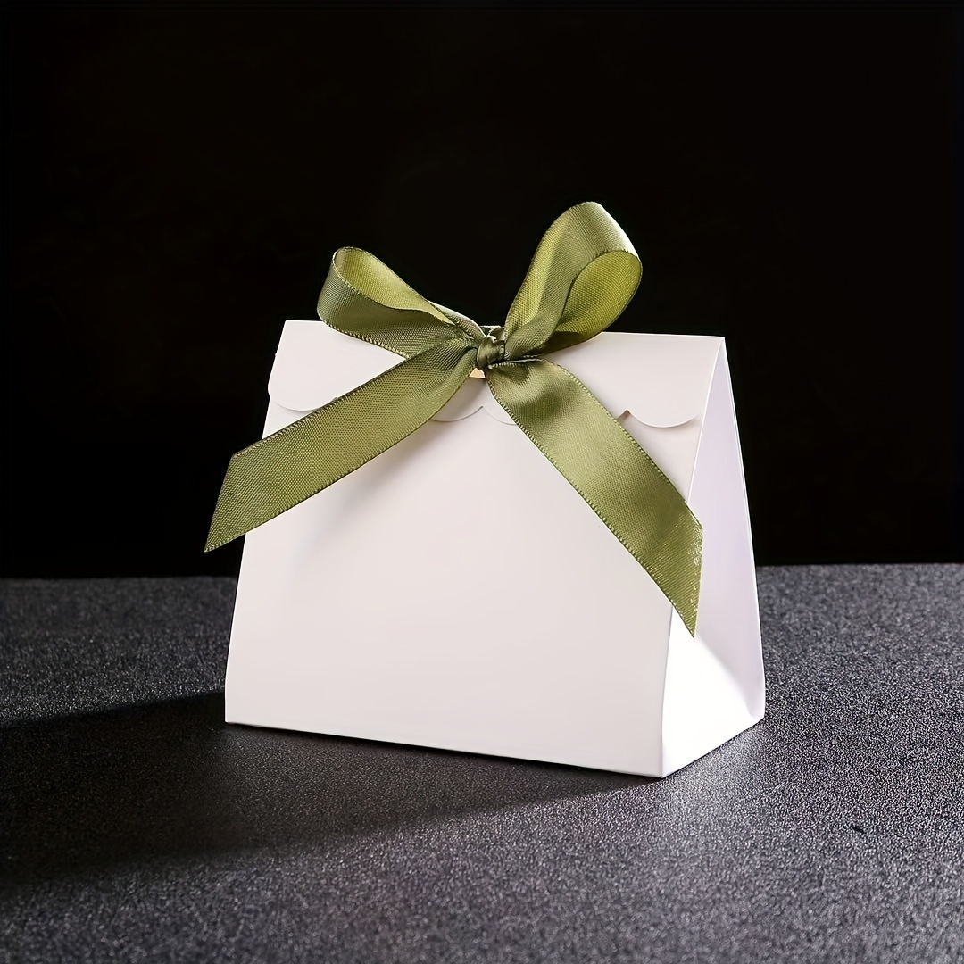 TEMU Cadeau pour elle/lui 10 mini boîtes cadeaux blanches, ornées de colorés - Parfait pour de fête d'anniversaire, les loisirs créatifs et les