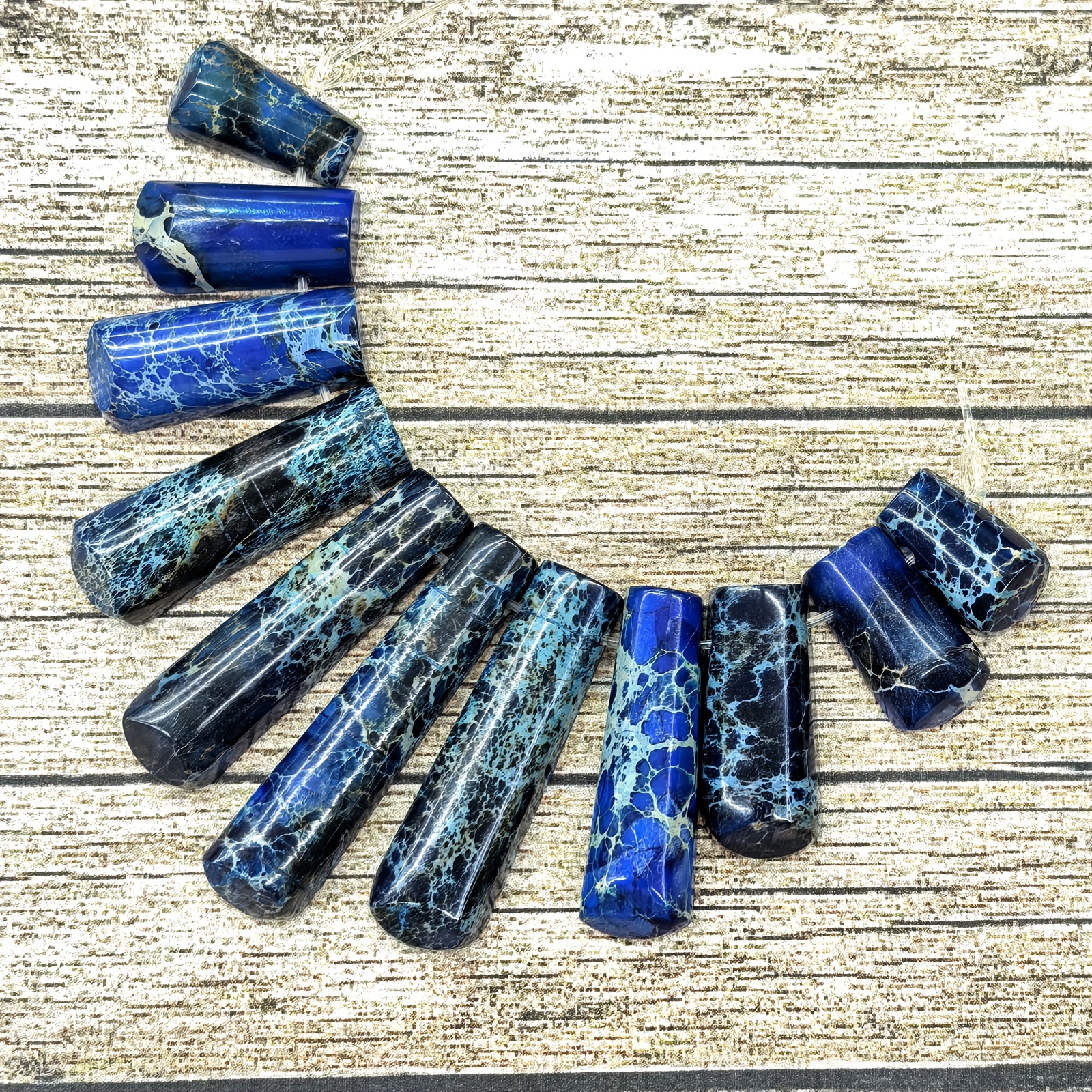 Natural Coffee Jasper Fan-Shaped Necklace, Bohemian Choker