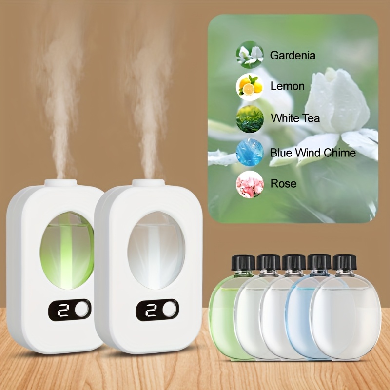 

Usb Rechargeable Aromatherapy Diffuser And Humidifier: Fresh With And Night Light, Suitable For Room, Office, Bathroom And Toilet.