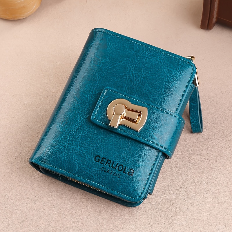 1pc womens bifold wallet dual layer secure snap Temu