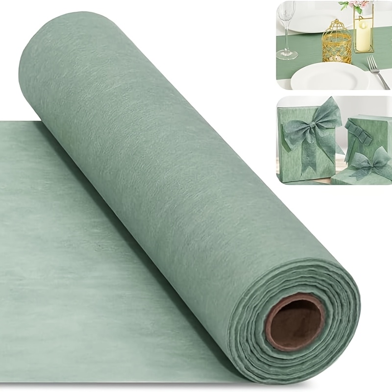 elegant green polyester table runner rectangular   easter birthdays weddings special occasions featuring a floral pattern and candle accents wedding table decoration blumen tischl ufer polyester fabric