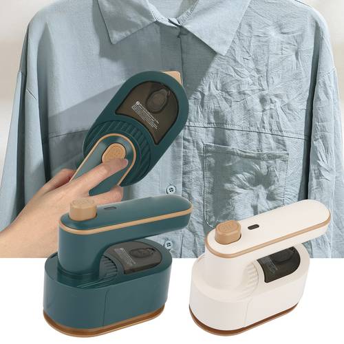 item picture corded portable mini ironing machine with 50ml water tank 15s heating handheld multifunctional steam iron support dry and wet ironing 180 rotatable lightweight mini iron suitable for home and travel
