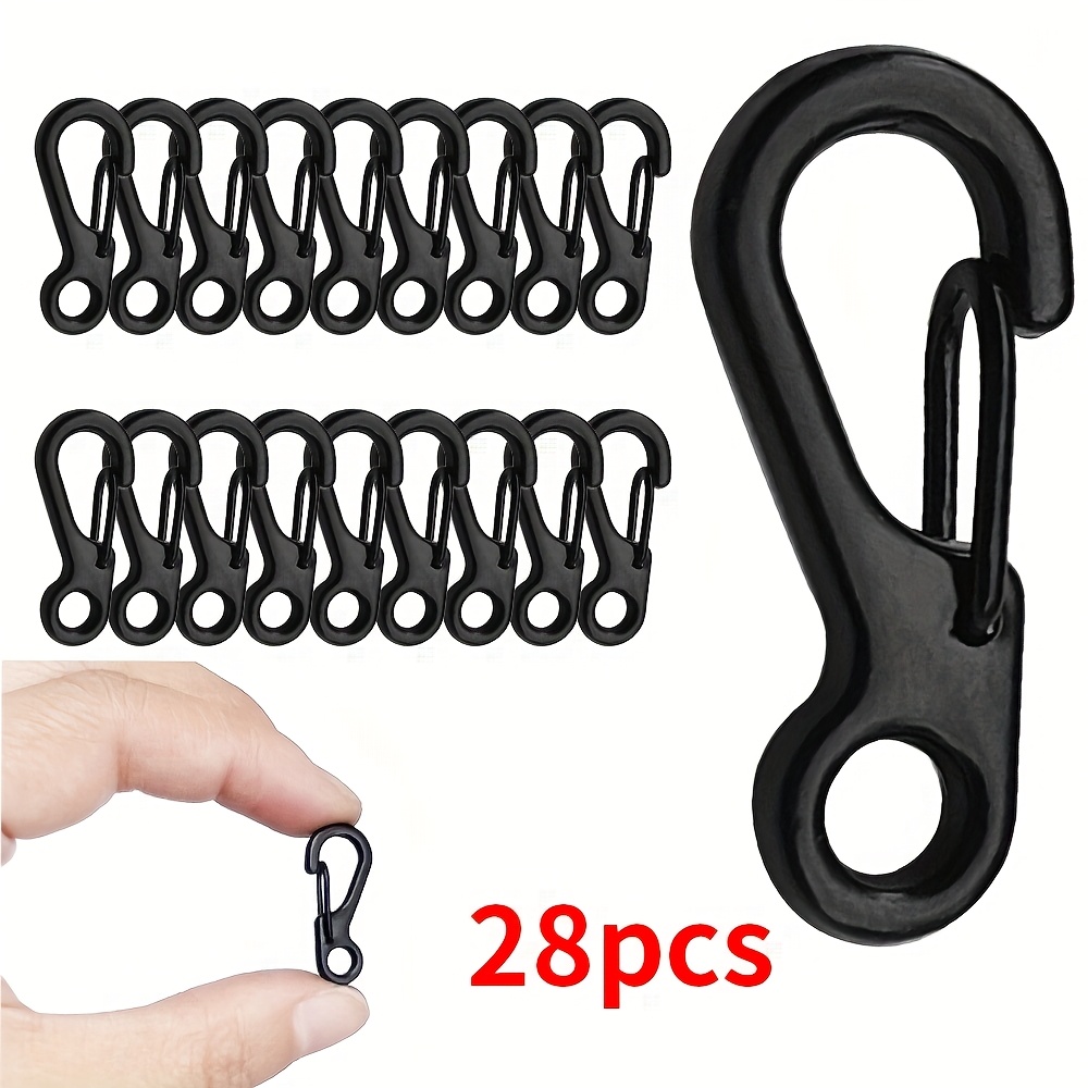 28pcs Outdoor Mini Keychain Sf Edc Metal Spring Multiple Models Multiple Colors