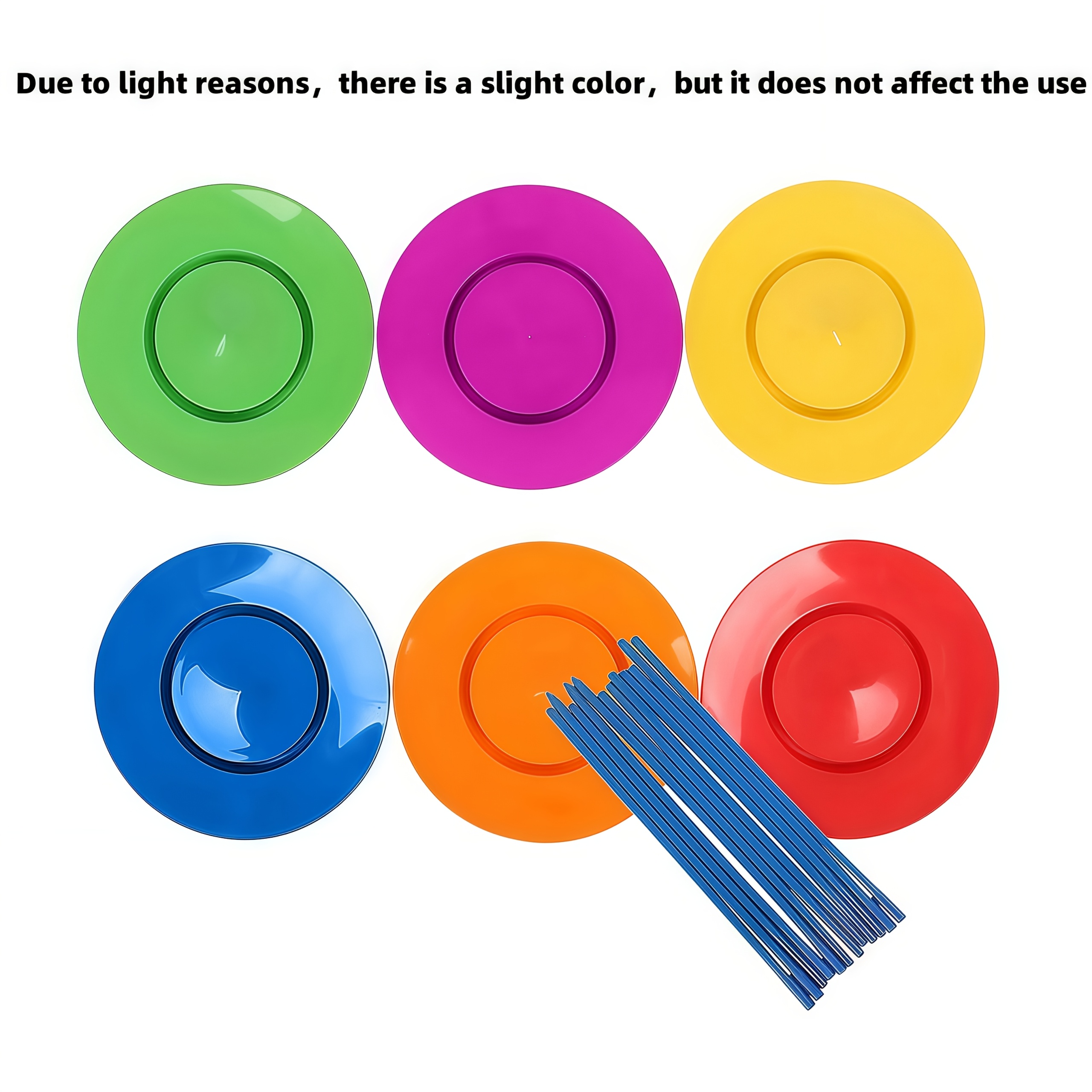 Party Supplies, Fun Accessories, 6-color Spinning Plates For Juggling And Circus Performances, Suitable 18 And Up, A Entertaining Party Item