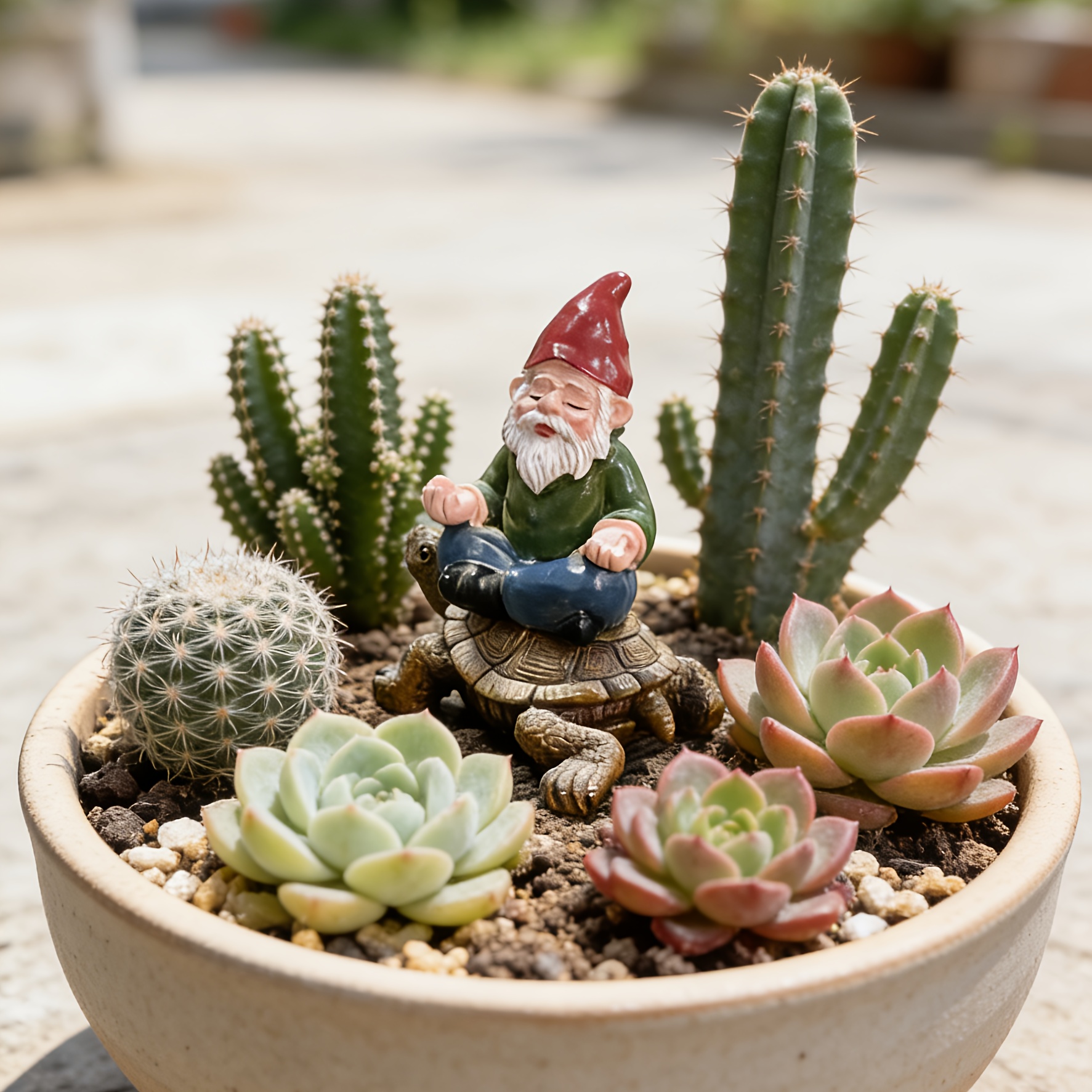 TEMU A Whimsical Gnome Riding A Turtle, A Zen-inspired Ornament For Garden And Lawn Decoration, A -themed Yard Decor, Perfect For Gardening