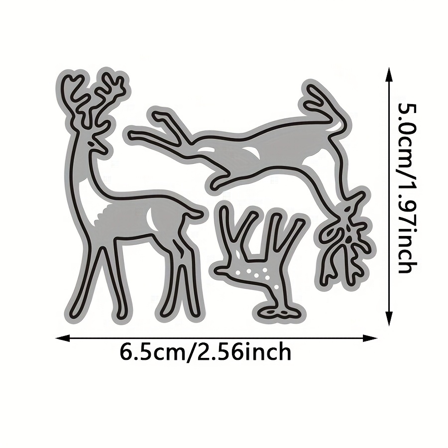 TEMU 1pc Forest Deer Christmas Series Cutting Dies For Paper Card Making Dyi Card Album Craft Decorations, Craft , Greeting Card Craft Decorations,