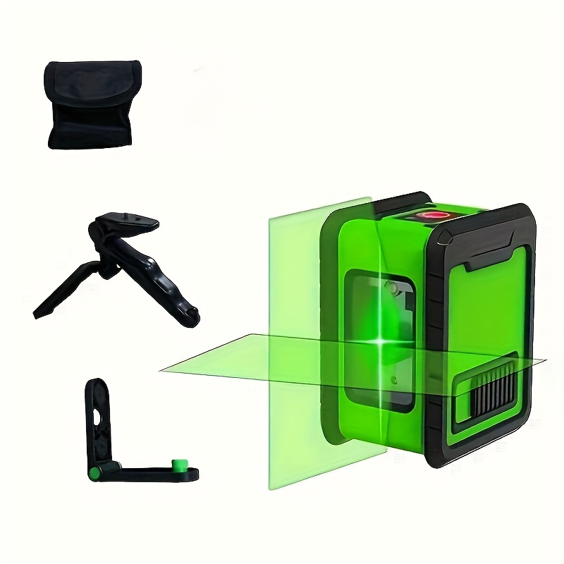TEMU 1pc, Dual-line Laser Leveling Tool, Infrared Level, Green Light Level, High-accuracy Laser Level