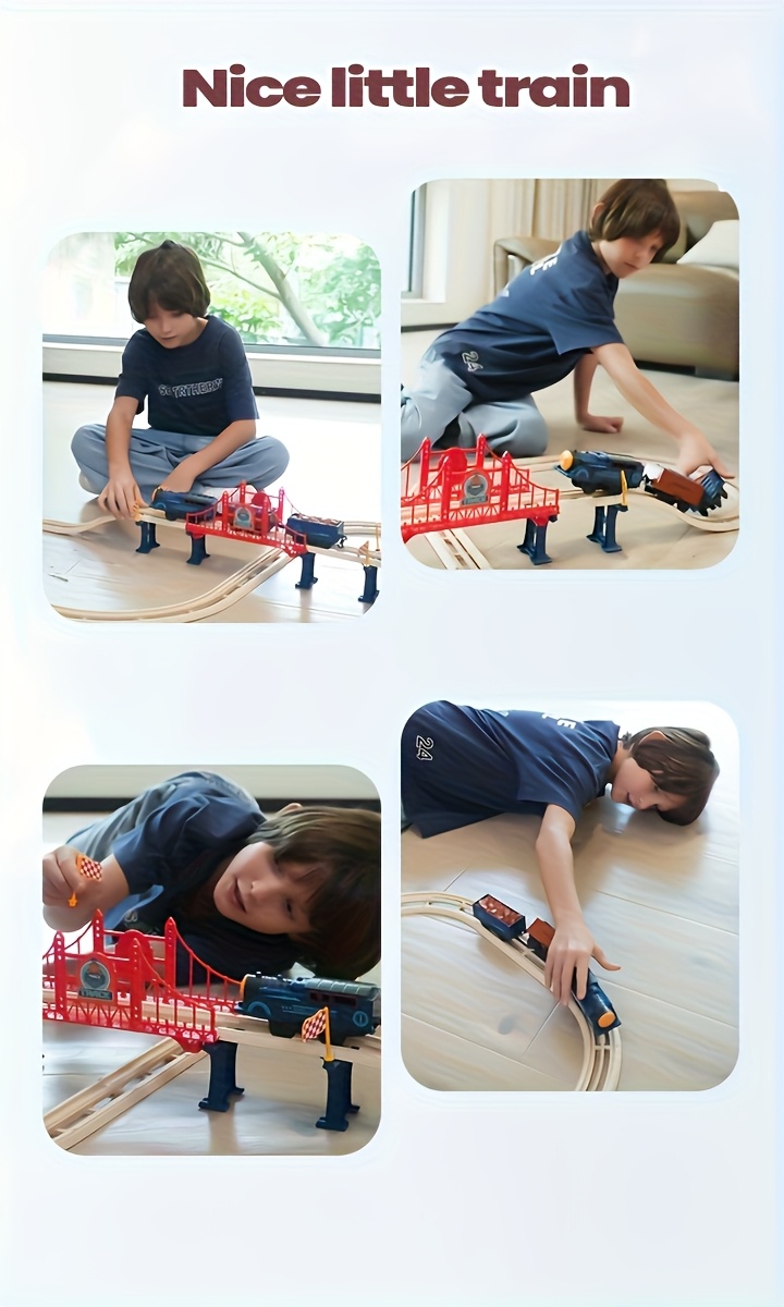 Electric Train Set, Train Toy Track Head, Passenger Car, Track, Lights And Sounds 360° Transformable DIY Train Track Set, Birthday Halloween, Christmas Gift for Boys And Girls Over 3 Years Old