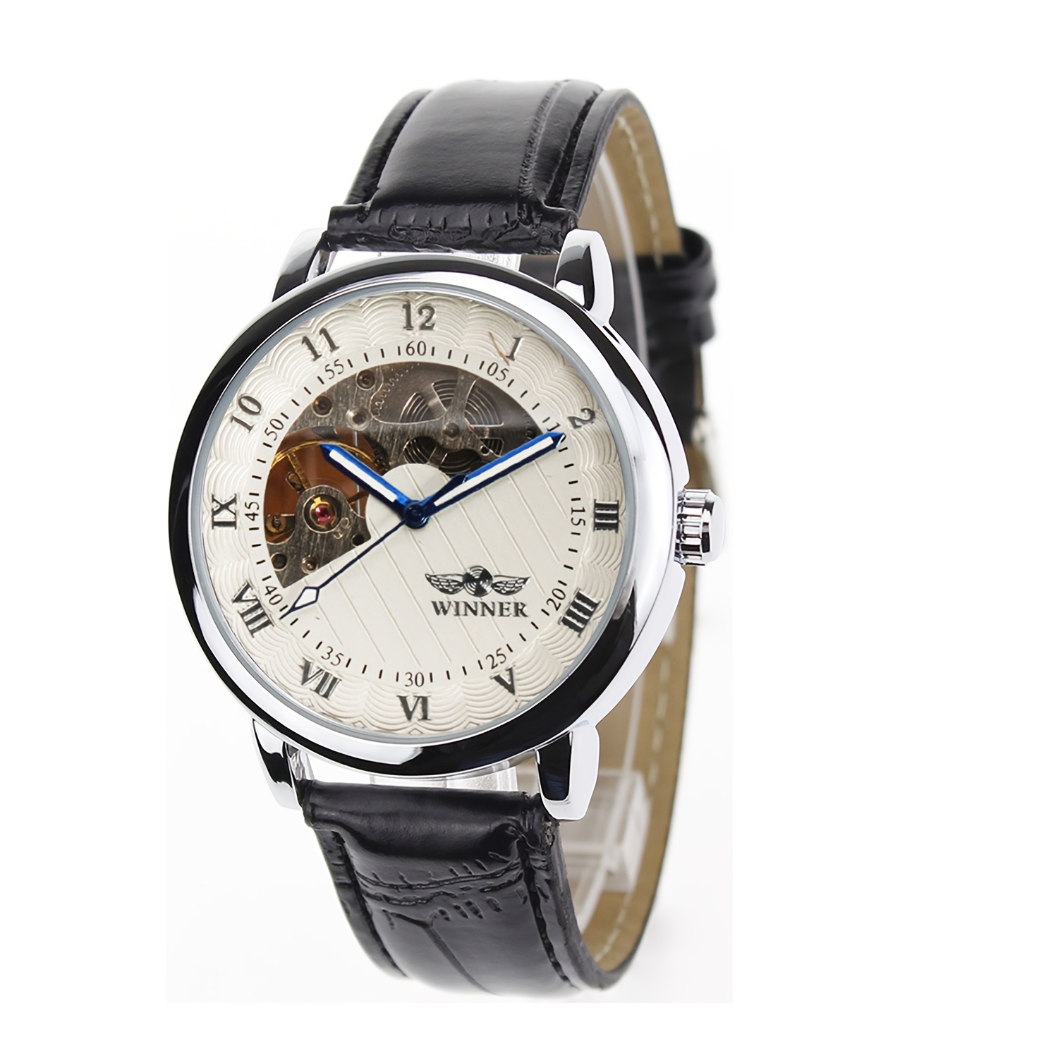 TEMU 6019 Orologio Meccanico Automatico Orologio da Polso Orologio a Scheda Idea Regalo