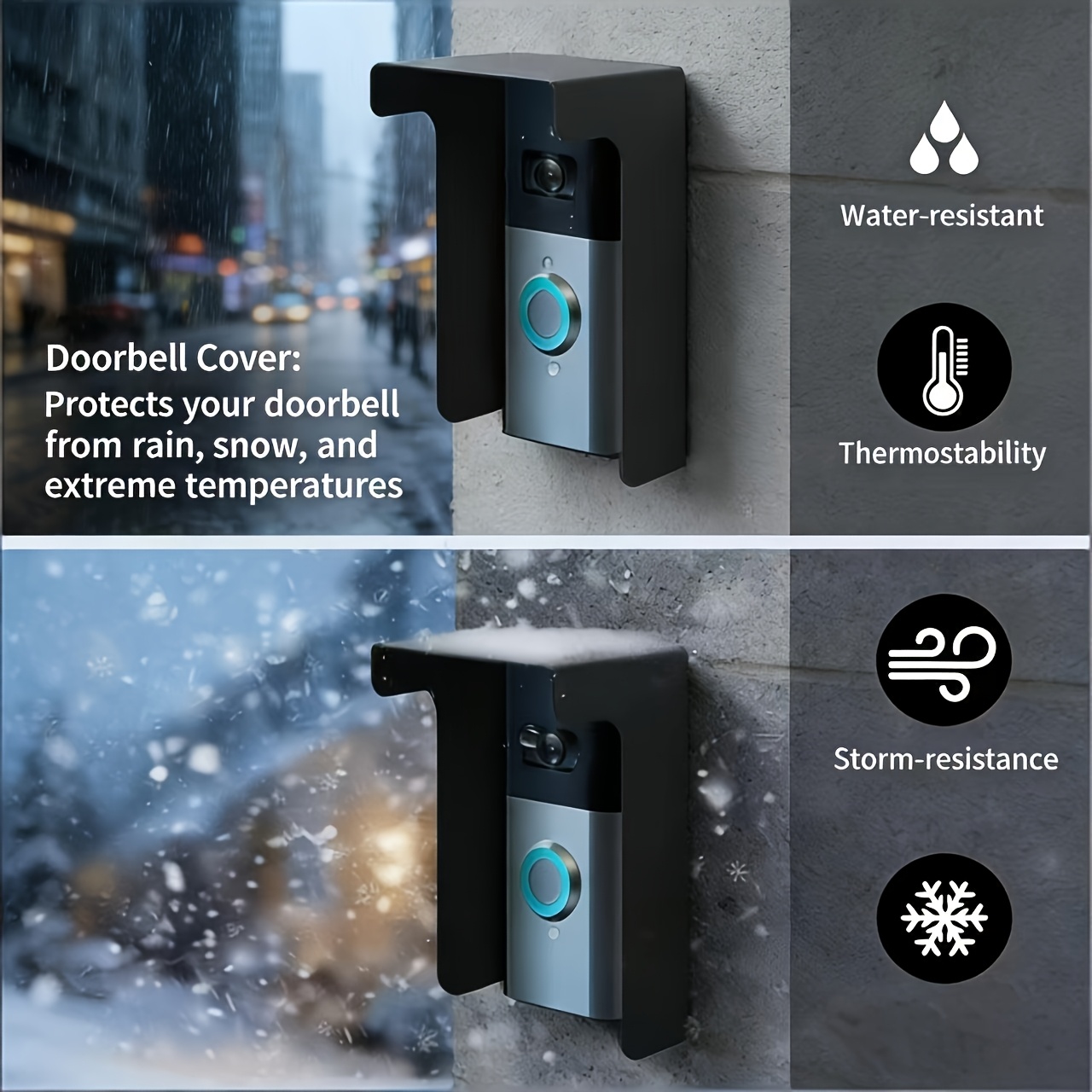 Heavy Duty Metal Doorbell Cover, Waterproof & Rustproof