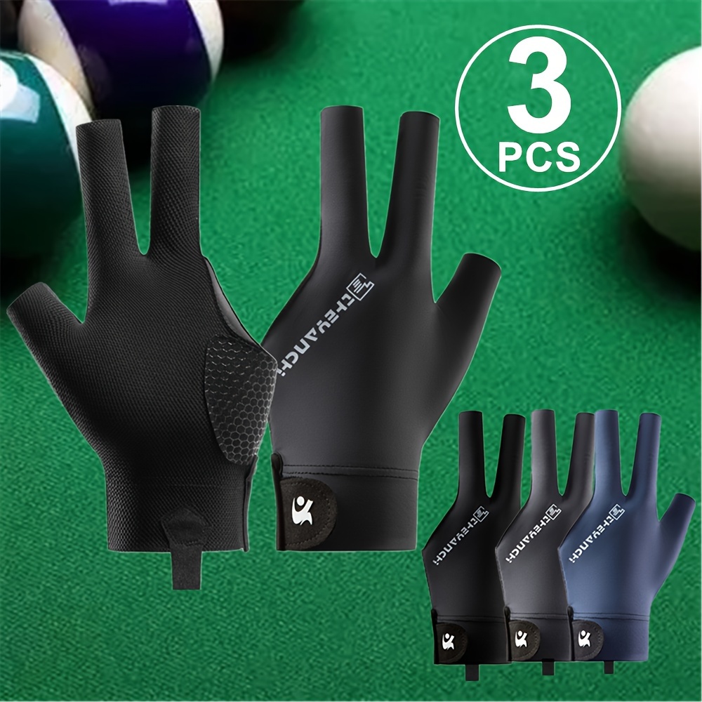 

Billiards Cue Gloves - 3 , Unisex - , Pad, , - For Left Or