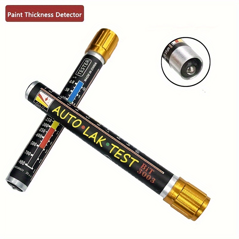 

Thickness Gauge Pen, Magnetic Car Coating Tester, Crash-test Check Tool, No Battery Needed, Water Resistant, Measurement With Scale