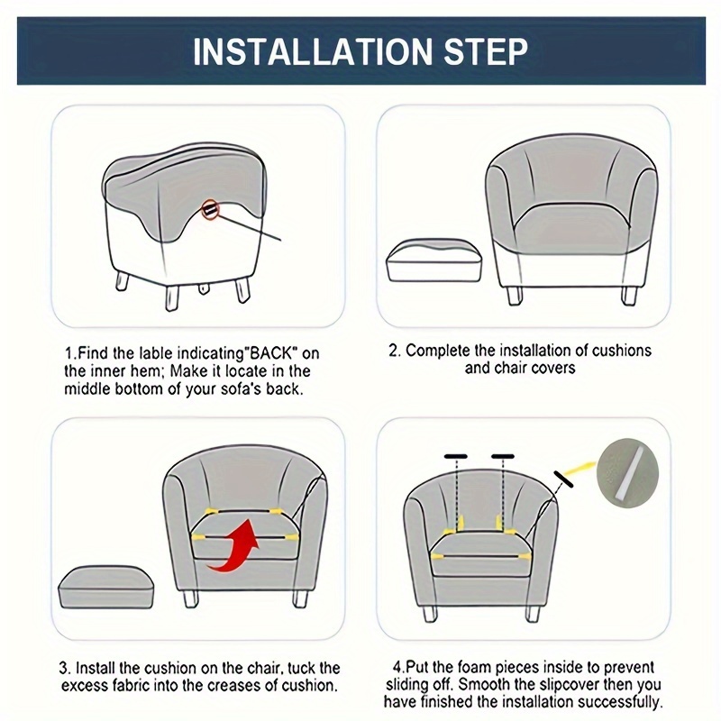 Armchair discount cover pattern