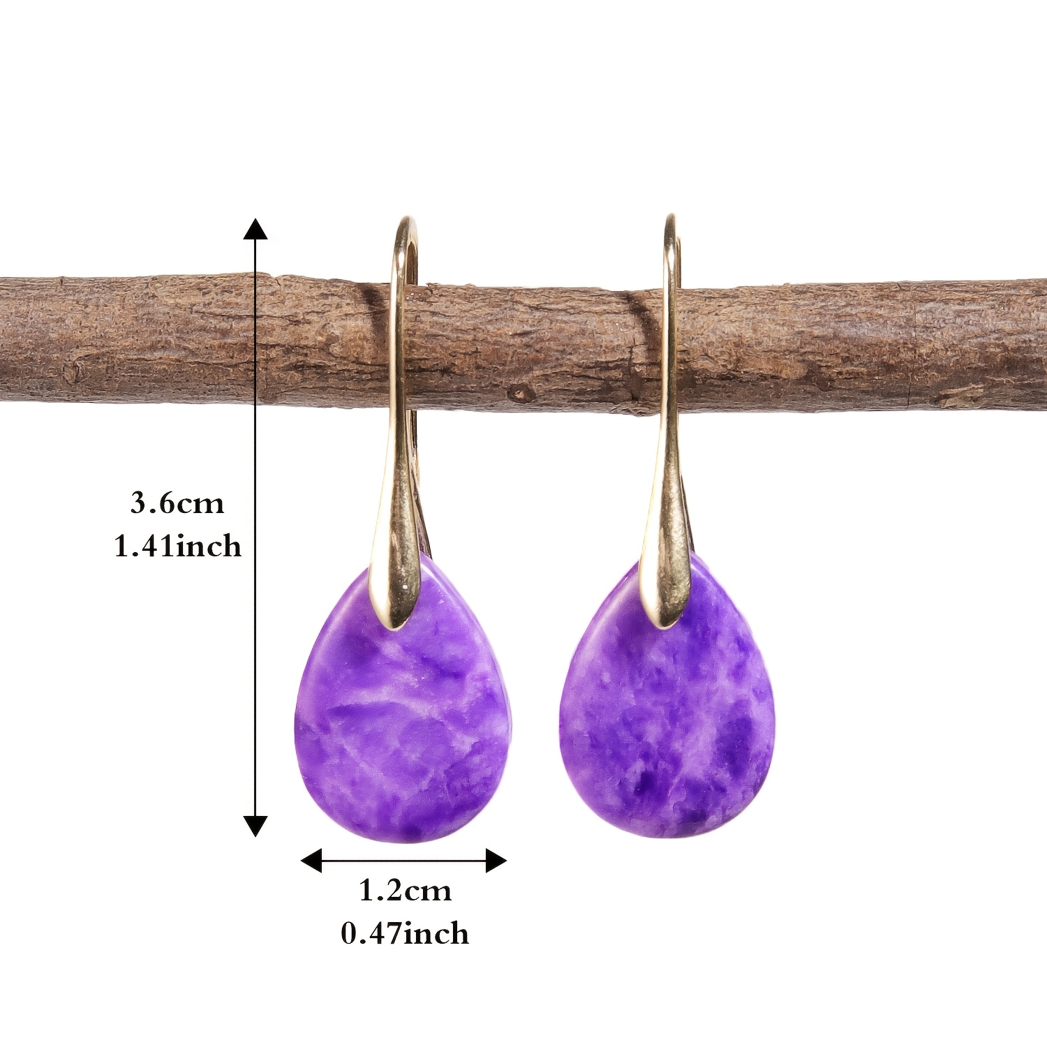 Women's Stylish Petite Natural Stone Earrings
