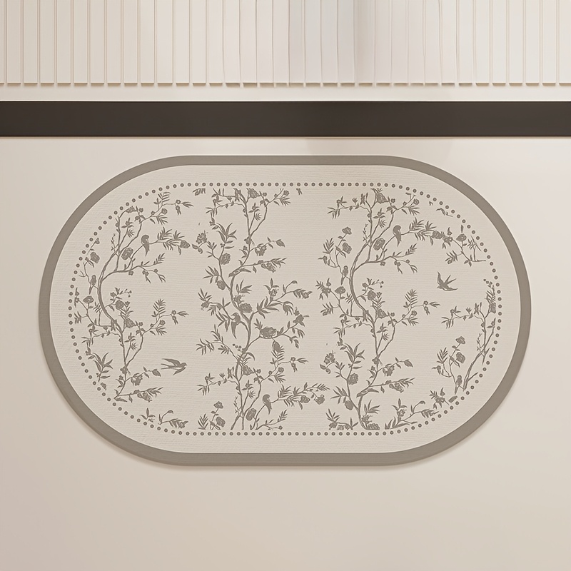 TEMU 1pc Mud Bathroom Anti-slip Mat Toilet Floor Mat Cartoon Bathroom Foot Mat Home Toilet Bathroom Doorway Entrance Anti-slip Carpet