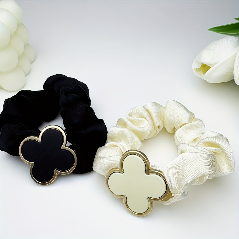 1/2 Clover Easy Hair Tie Large Hair Circle All-match Rubber Band Dumpling Elastic Hair Ornament Headdress