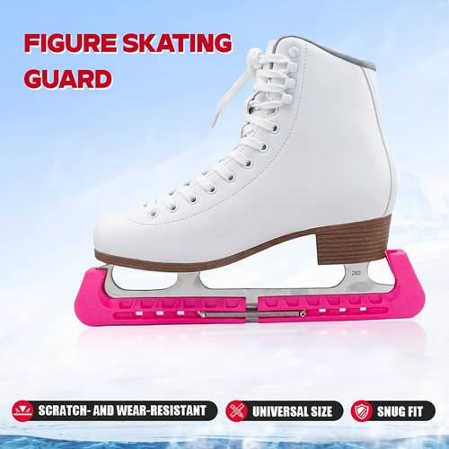 1 pair under ice adjustable elastic skating shoe covers with protective blade durable pe material fit gray red blue ideal for skating and enthusiasts