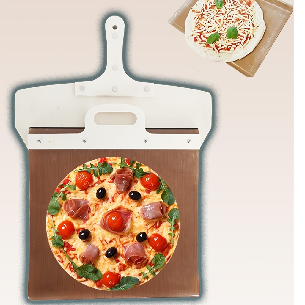 TEMU Sliding Pizza Peel- Pizza Spatula Paddle, Transfers Pizza Perfectly To Oven Or Stone-pala Pizza Scorrevole