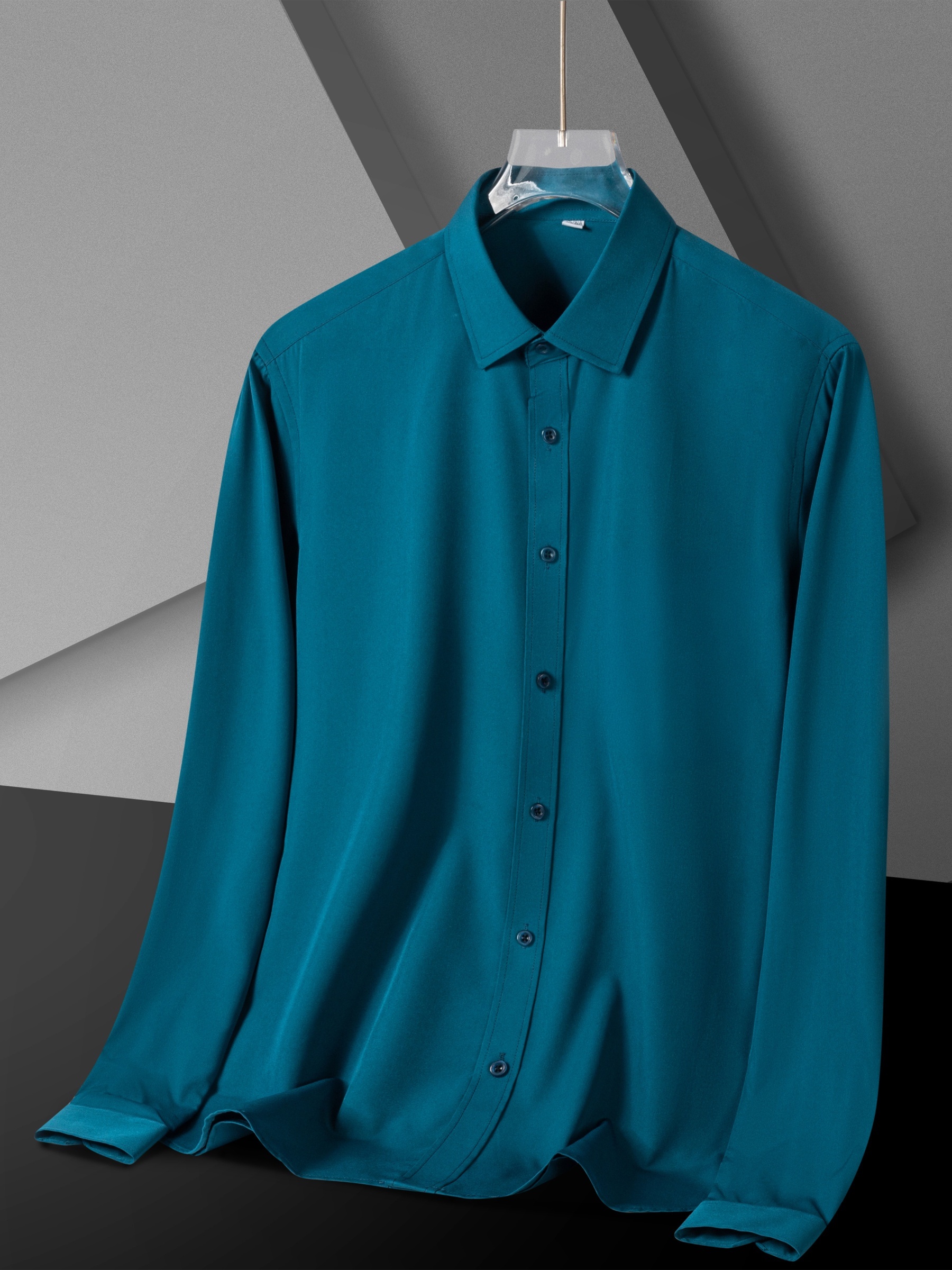 teal dress shirt sold on Temu United States