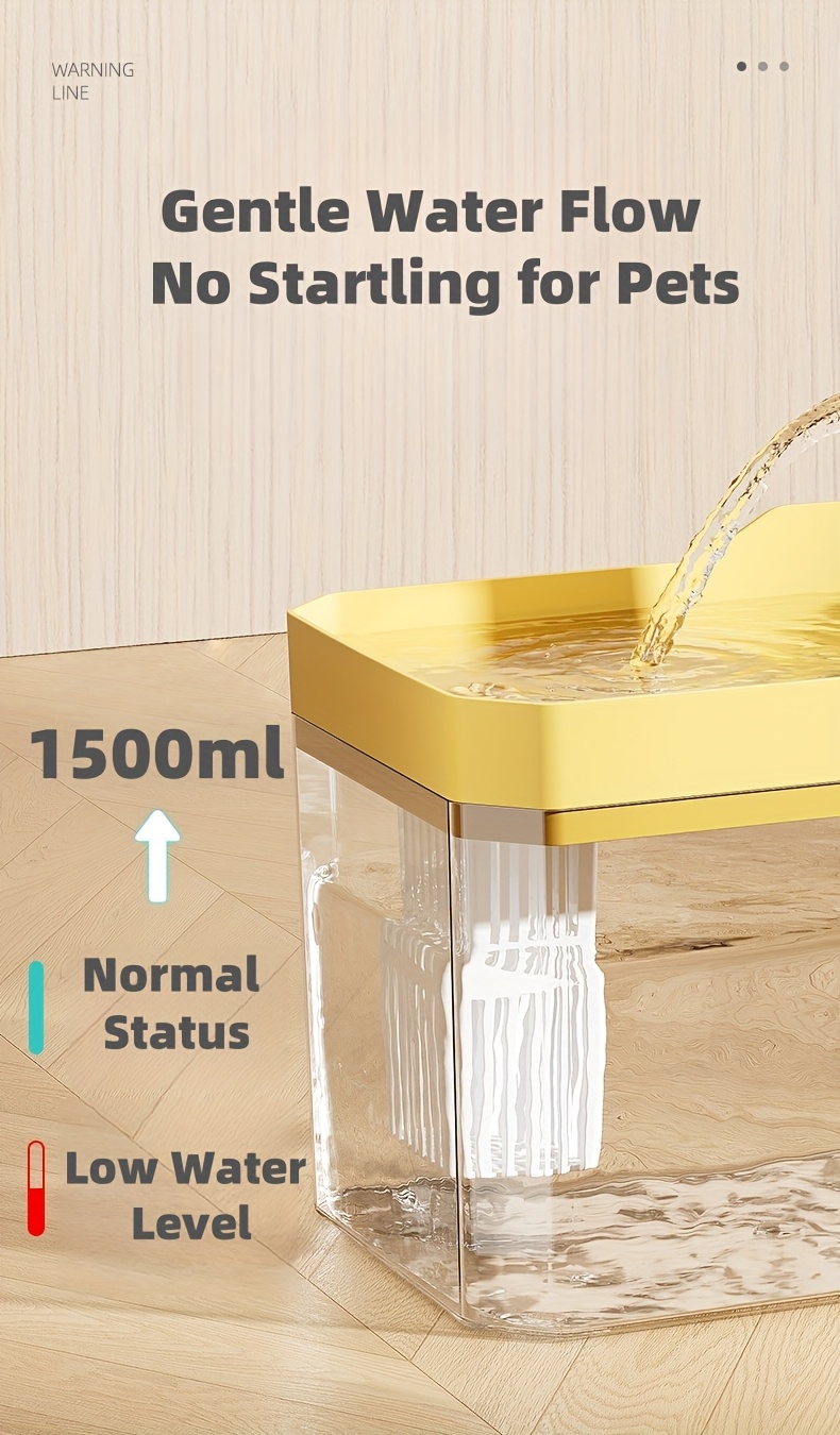 automatic dog water fountain cute keychain usb powered with   4 stage filtration system   water level window no suitable for   low maintenance pet water dispenser Product details 8