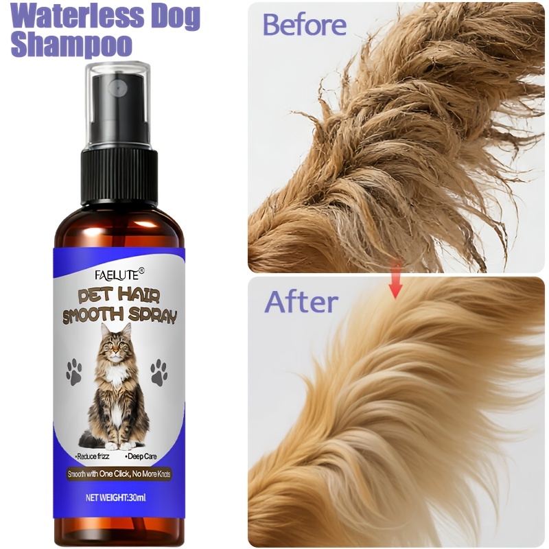 Image of No-rinse Dog Hair Detangling Spray | Gentle Formula Pet | Moisturizes Dry Frizzy Fur, Reduces Static, Prevents , Eases Brushing, Salon-grade Grooming At Home, Safe For All Hair Types