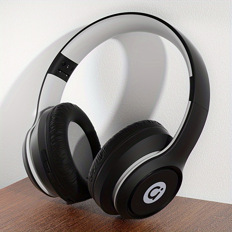 wireless ear headphones noise isolation foldable design Temu