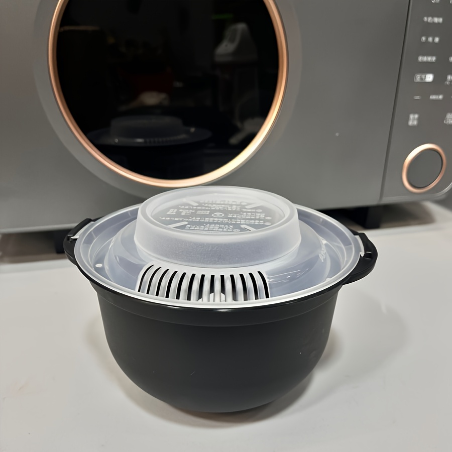 1 Person 1 Rice Bowl, Microwave Oven Special Rice Cooker, Convenient Rice Cooking Bowl, Kitchen Mini Steamer, Suitable For Microwave Ovens 600 Watts