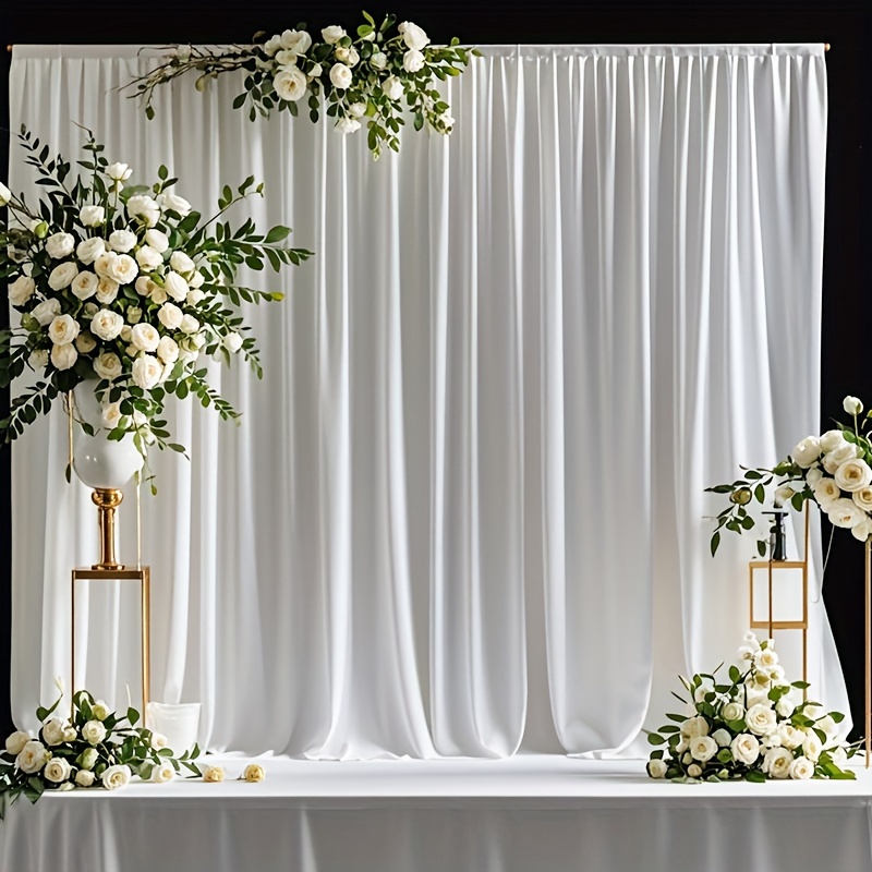 White Backdrop - Polyester Fabric for Events