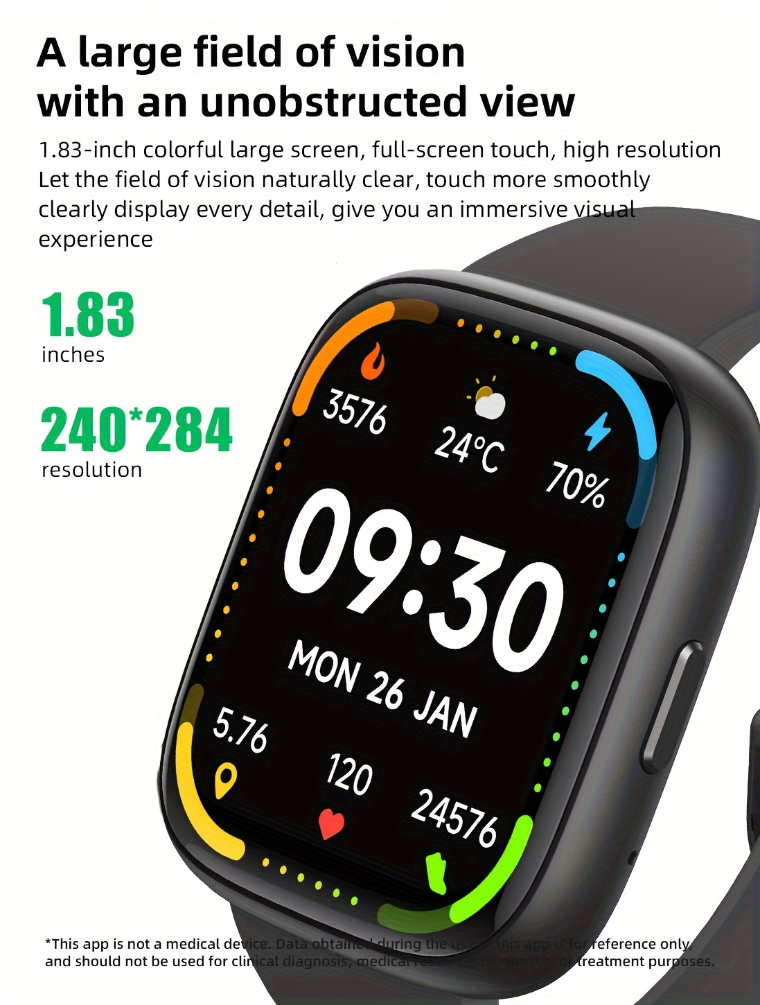 VERFIT Smart Watch for Men & Women - Alexa Built-in, Fitness Tracker, Wireless Call, Sleep & Sports Tracking, 4.65cm TFT Display,, Rechargeable Battery, Beige Silicone Strap, Ideal for iPhone & Android, Gift Item, Fitness Tracker Watch | Minimalist Watch Design | Watch