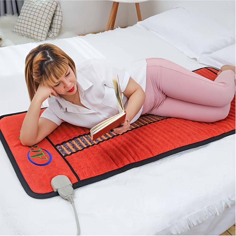     heating pad large size electric heating pad for full body deep warming   massage relaxation mat   auto shut off function adjustable timer temperature Product details 2