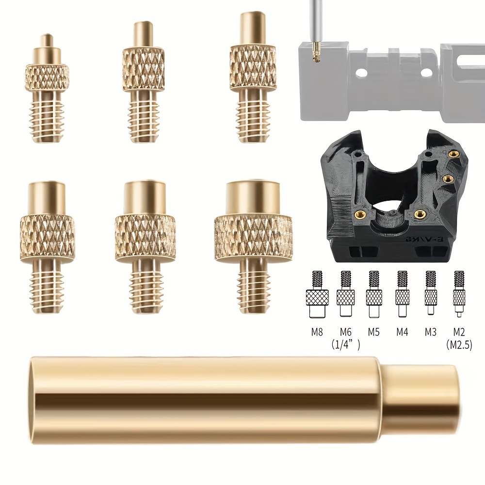 

Diy Soldering Iron Heat Insert Nut Kit - M2 To M6 Threads, Copper Tips For 3d Printer & Printing Projects