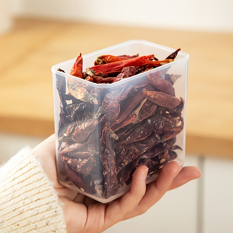 7pcs Refrigerator Storage Box Set: 1 Large Box + 6 Small Boxes with Lids, Compartmentalized Sealed Spice Container Set - PP Material, Food-Safe Storage Boxes, Detachable Spice Containers, Suitable for Spices, Herbs, Seasonings, Multi-Purpose