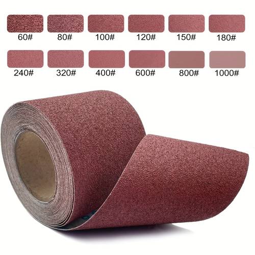 60 1000 grit oxide sandpaper roll suitable for metal sanding wood polishing furniture and automotive polishing width 9 5cm 3 9inch this abrasive sandpaper roll is the perfect household item for projects with a wide