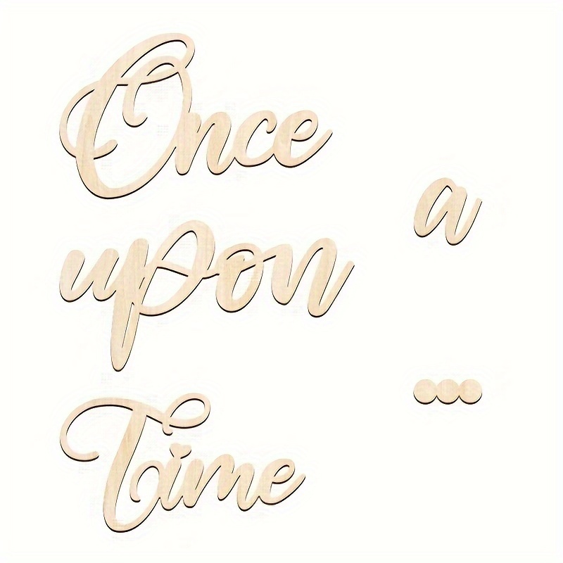 Image of ' A Time' Wooden Sign - Perfect For Cozy Reading Corners & Bedroom Ambiance | Ideal Diy Home Decor Gift, No Power Needed, Feather-free, Vintage Home Decor
