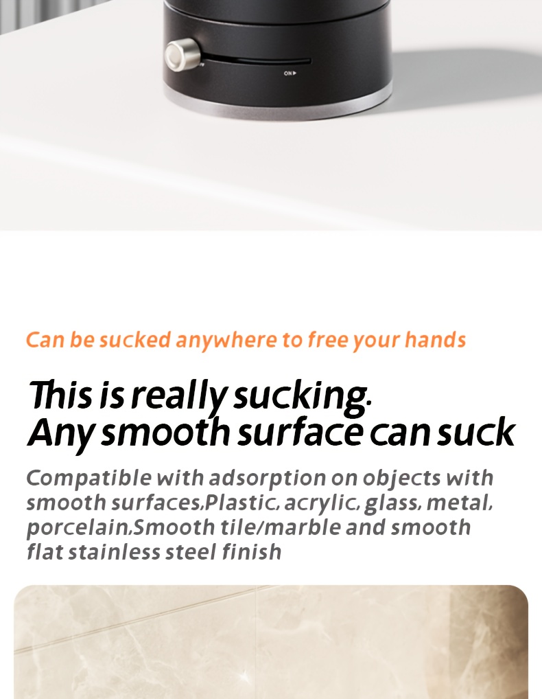 multifunctional vacuum suction cup bracket foldable retractable kitchen lazy vacuum double sided magnetic mobile phone holder details 7